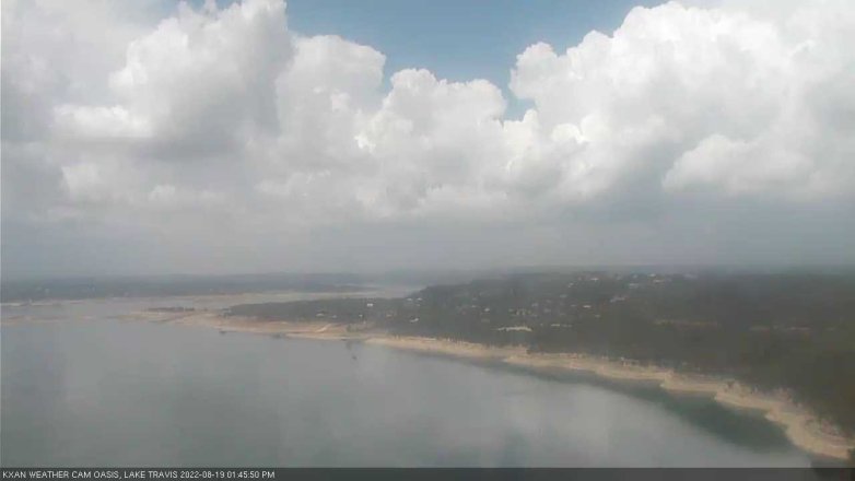 Lake Travis webcam, August 19, 2022 1:45 PM CT