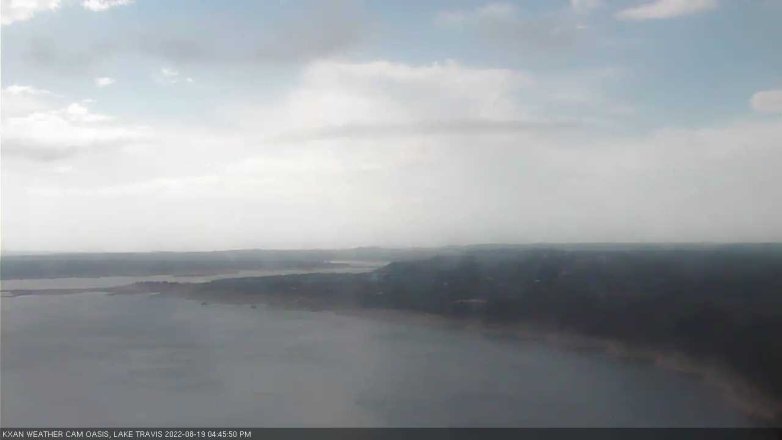 Lake Travis webcam, August 19, 2022 4:45 PM CT