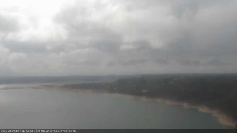 Lake Travis webcam, August 19, 2022 5:25 PM CT