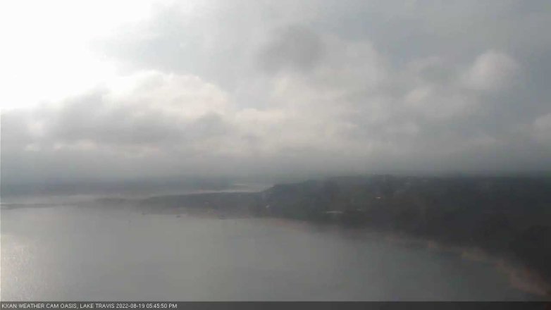 Lake Travis webcam, August 19, 2022 5:45 PM CT