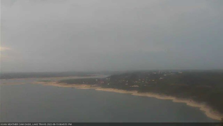 Lake Travis webcam, August 19, 2022 6:45 PM CT