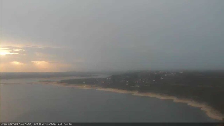 Lake Travis webcam, August 19, 2022 7:25 PM CT