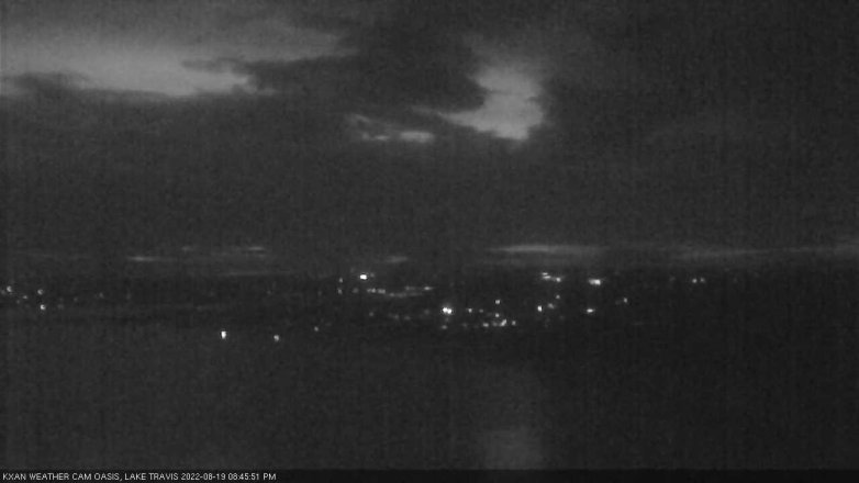Lake Travis webcam, August 19, 2022 8:45 PM CT
