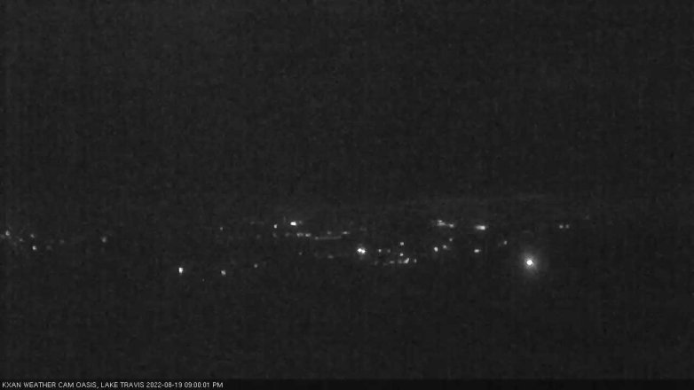 Lake Travis webcam, August 19, 2022 9:00 PM CT