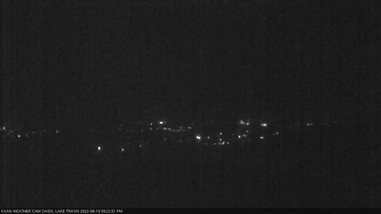 Lake Travis webcam, August 19, 2022 9:25 PM CT