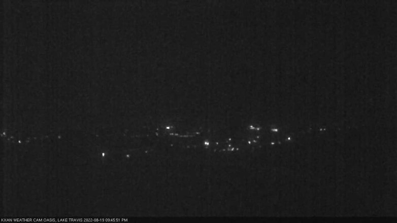 Lake Travis webcam, August 19, 2022 9:45 PM CT