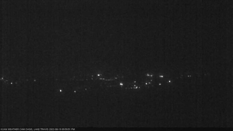 Lake Travis webcam, August 19, 2022 10:00 PM CT