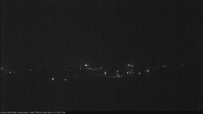Lake Travis webcam, August 19, 2022 11:25 PM CT