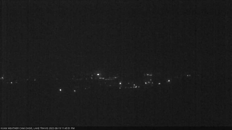 Lake Travis webcam, August 19, 2022 11:45 PM CT