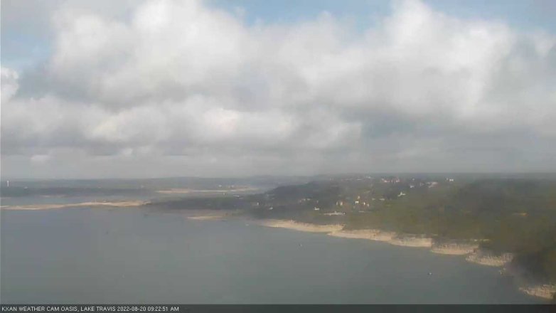 Lake Travis webcam, August 20, 2022 9:25 AM CT
