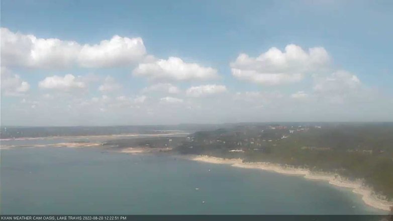 Lake Travis webcam, August 20, 2022 12:25 PM CT