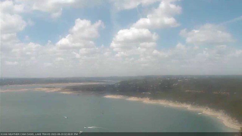 Lake Travis webcam, August 20, 2022 2:00 PM CT
