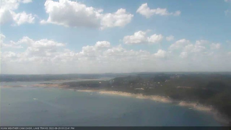 Lake Travis webcam, August 20, 2022 3:25 PM CT