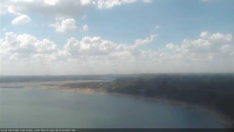 Lake Travis webcam, August 20, 2022 3:45 PM CT