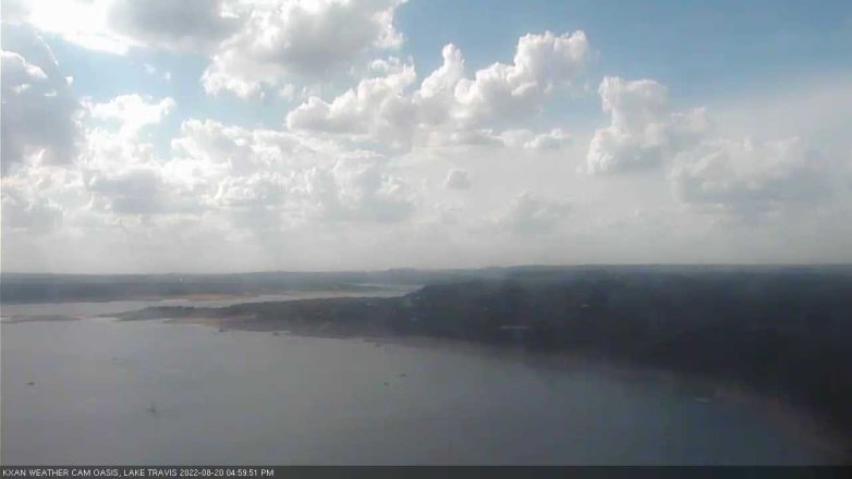 Lake Travis webcam, August 20, 2022 5:00 PM CT