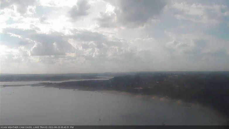 Lake Travis webcam, August 20, 2022 5:45 PM CT