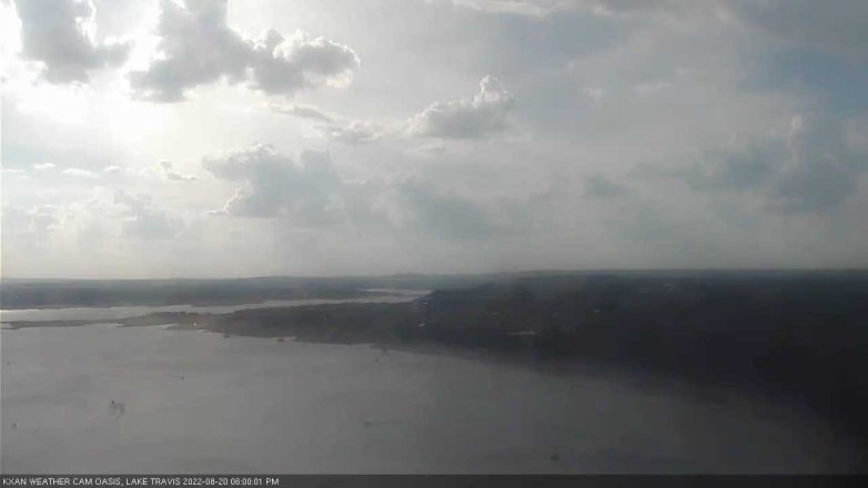 Lake Travis webcam, August 20, 2022 6:00 PM CT