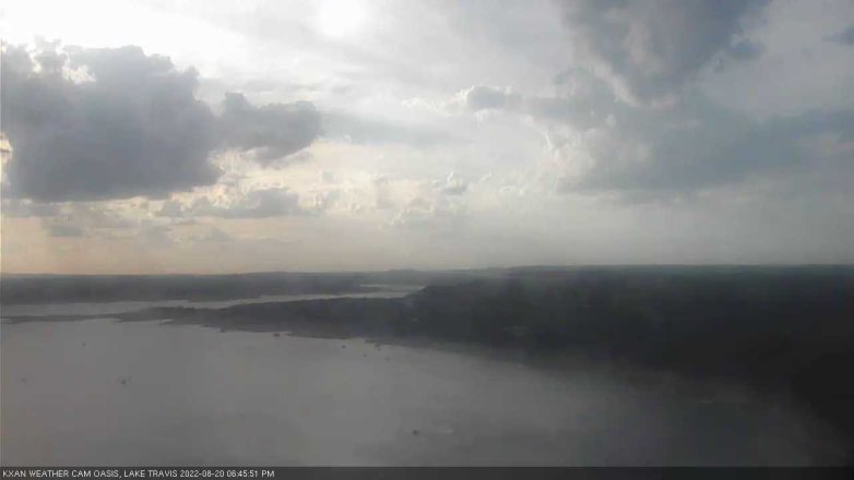 Lake Travis webcam, August 20, 2022 6:45 PM CT