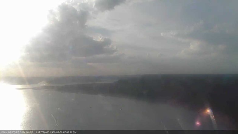 Lake Travis webcam, August 20, 2022 7:00 PM CT