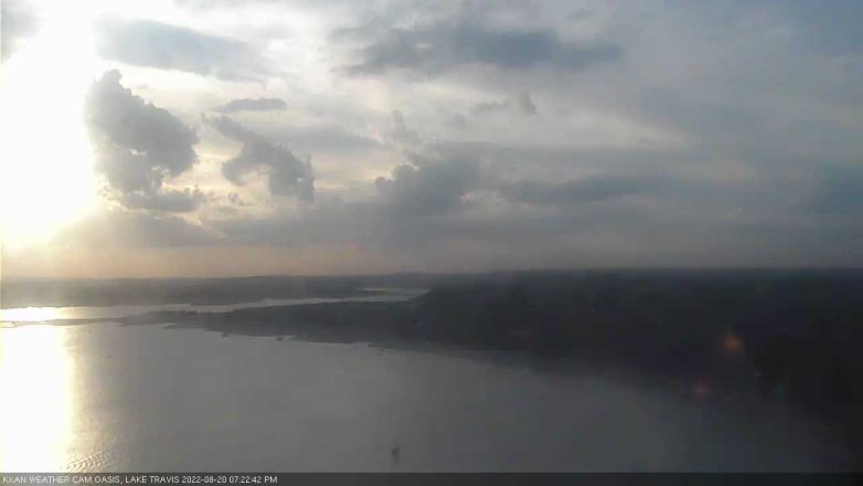 Lake Travis webcam, August 20, 2022 7:25 PM CT