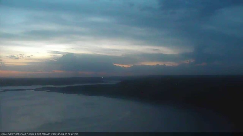 Lake Travis webcam, August 20, 2022 8:25 PM CT