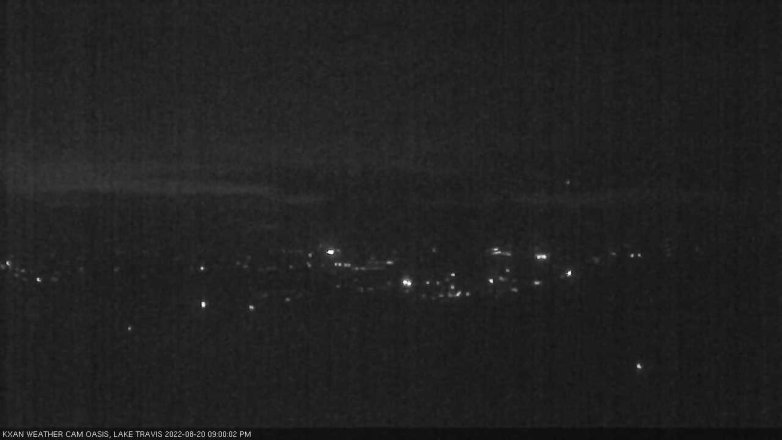 Lake Travis webcam, August 20, 2022 9:00 PM CT