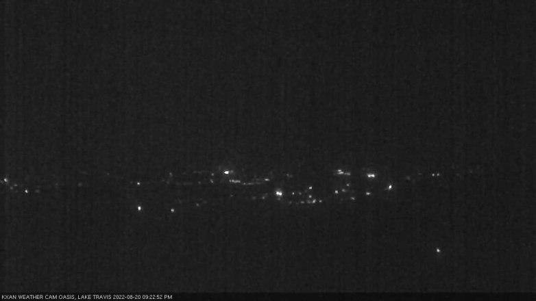 Lake Travis webcam, August 20, 2022 9:25 PM CT