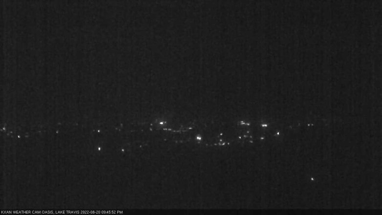 Lake Travis webcam, August 20, 2022 9:45 PM CT
