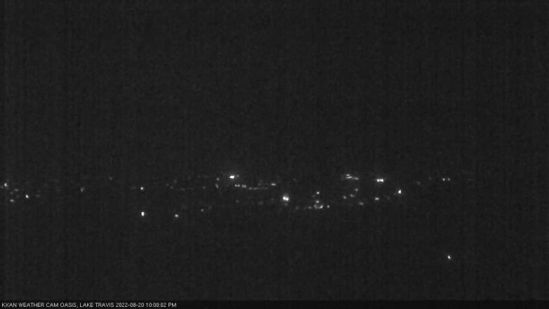 Lake Travis webcam, August 20, 2022 10:00 PM CT