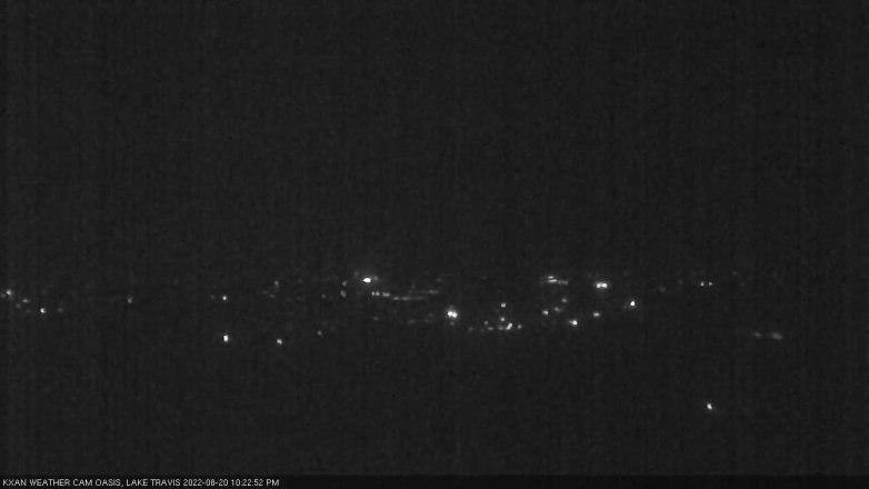 Lake Travis webcam, August 20, 2022 10:25 PM CT