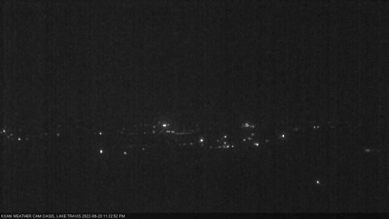 Lake Travis webcam, August 20, 2022 11:25 PM CT