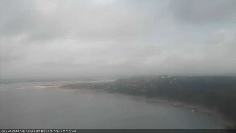 Lake Travis webcam, August 21, 2022 9:00 AM CT