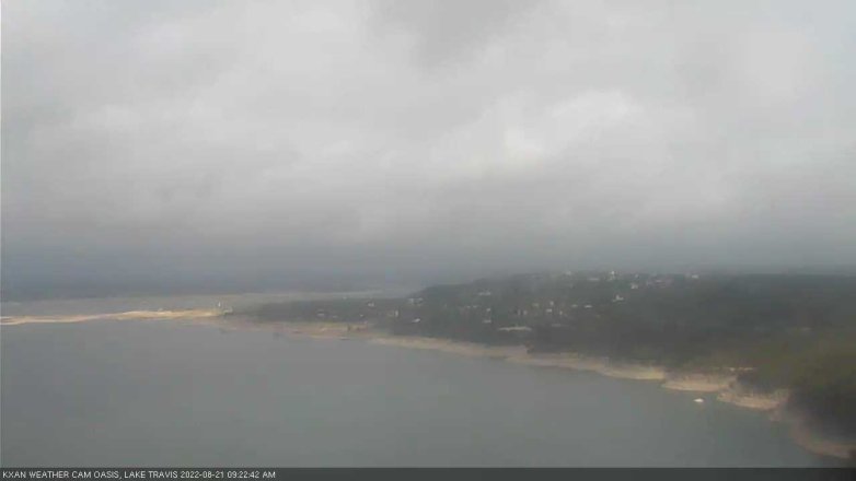 Lake Travis webcam, August 21, 2022 9:25 AM CT