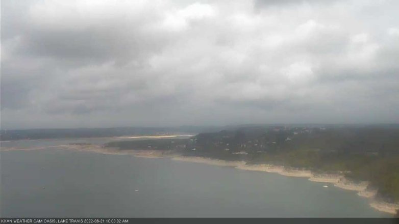 Lake Travis webcam, August 21, 2022 10:00 AM CT