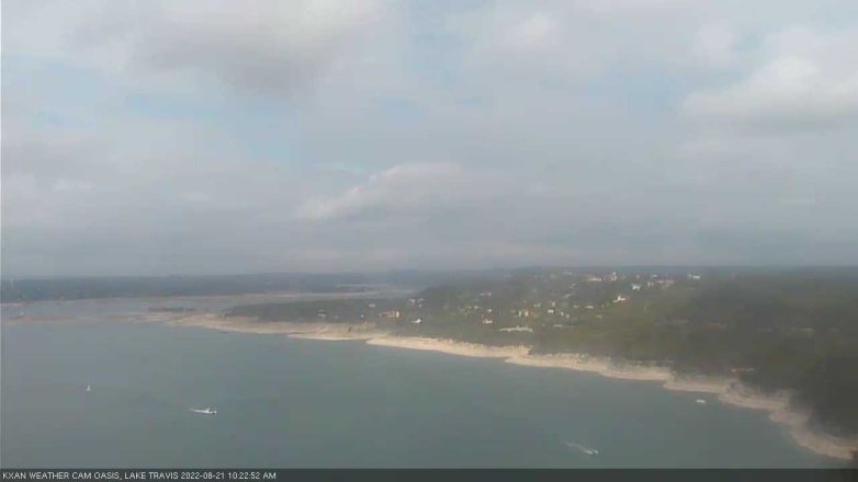 Lake Travis webcam, August 21, 2022 10:25 AM CT