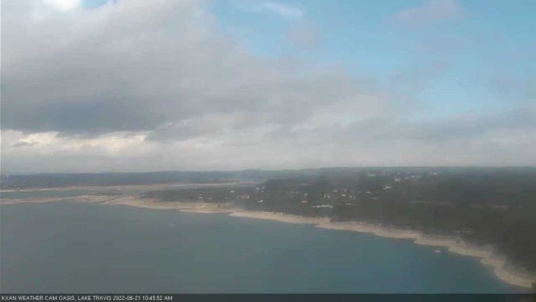 Lake Travis webcam, August 21, 2022 10:45 AM CT