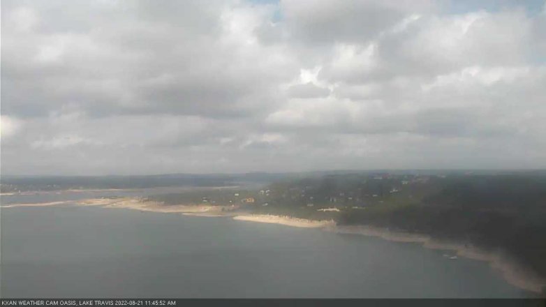 Lake Travis webcam, August 21, 2022 11:45 AM CT