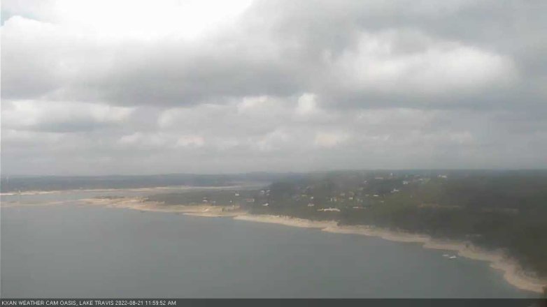Lake Travis webcam, August 21, 2022 12:00 PM CT