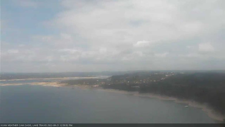 Lake Travis webcam, August 21, 2022 1:00 PM CT