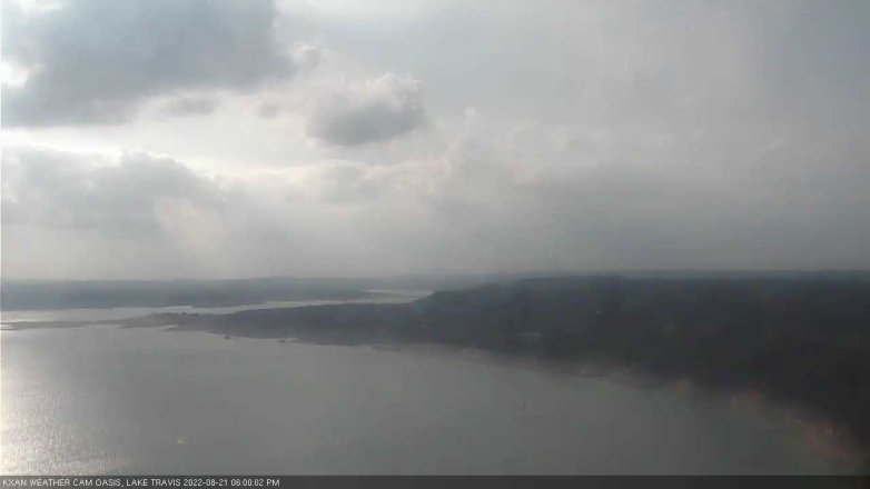 Lake Travis webcam, August 21, 2022 6:00 PM CT