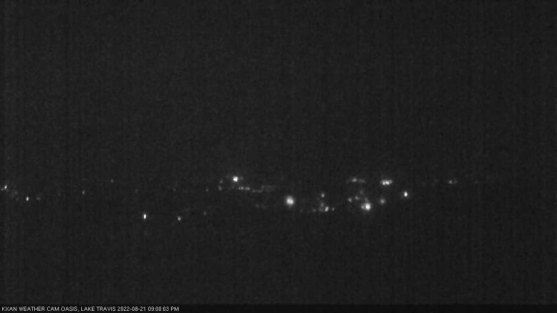 Lake Travis webcam, August 21, 2022 9:00 PM CT