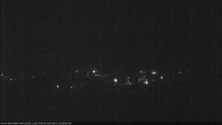 Lake Travis webcam, August 21, 2022 9:45 PM CT