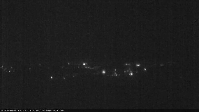 Lake Travis webcam, August 21, 2022 10:00 PM CT