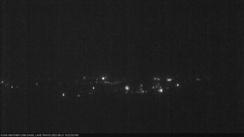 Lake Travis webcam, August 21, 2022 10:25 PM CT