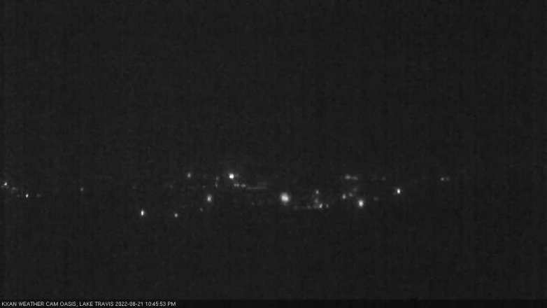 Lake Travis webcam, August 21, 2022 10:45 PM CT