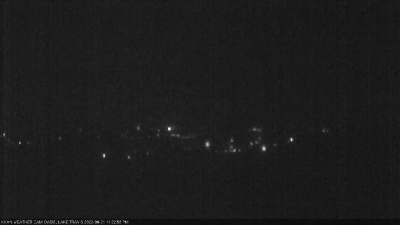 Lake Travis webcam, August 21, 2022 11:25 PM CT