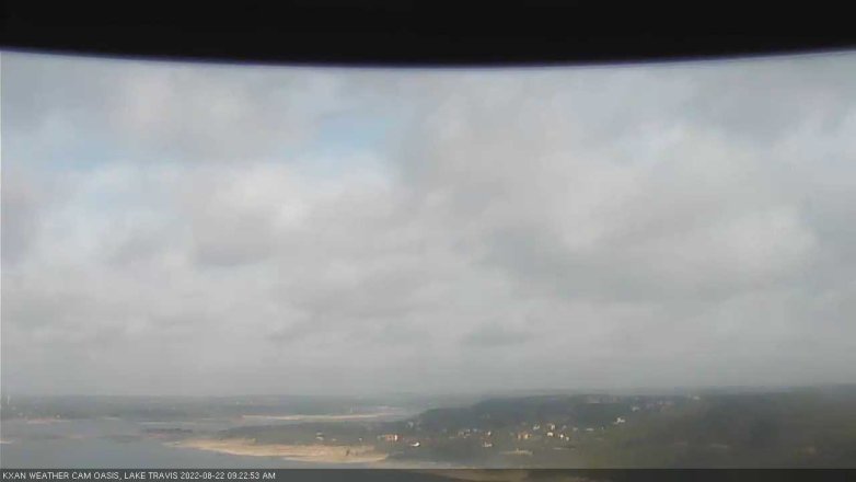 Lake Travis webcam, August 22, 2022 9:25 AM CT