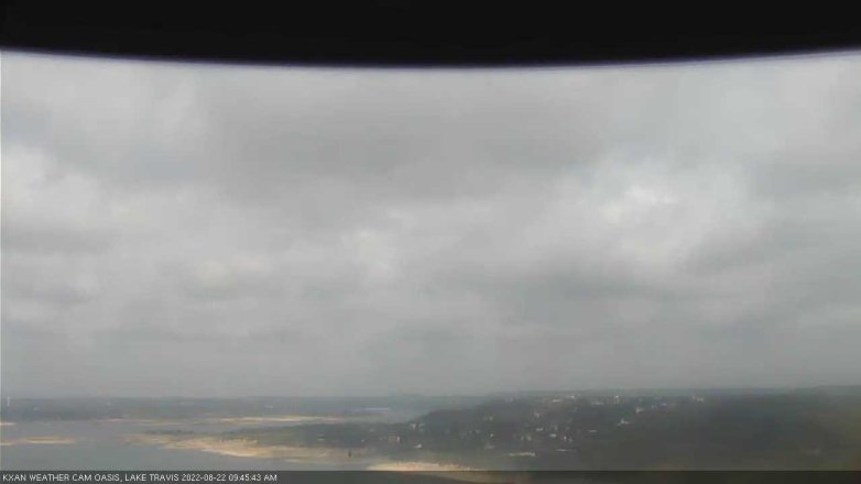 Lake Travis webcam, August 22, 2022 9:45 AM CT