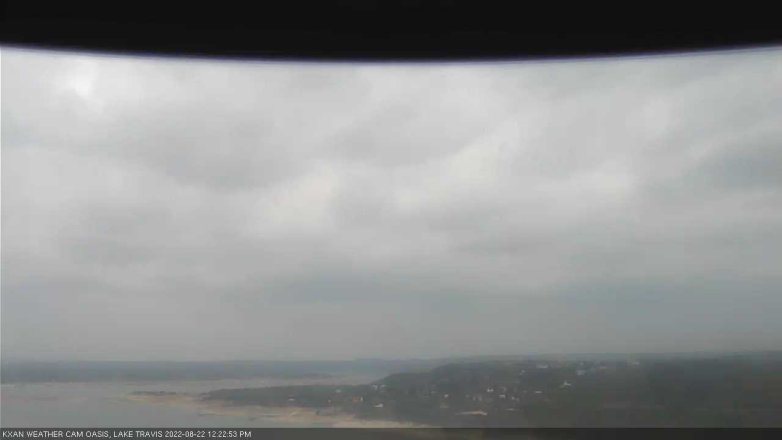 Lake Travis webcam, August 22, 2022 12:25 PM CT