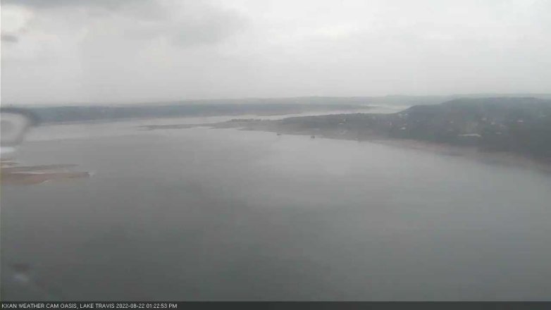 Lake Travis webcam, August 22, 2022 1:25 PM CT